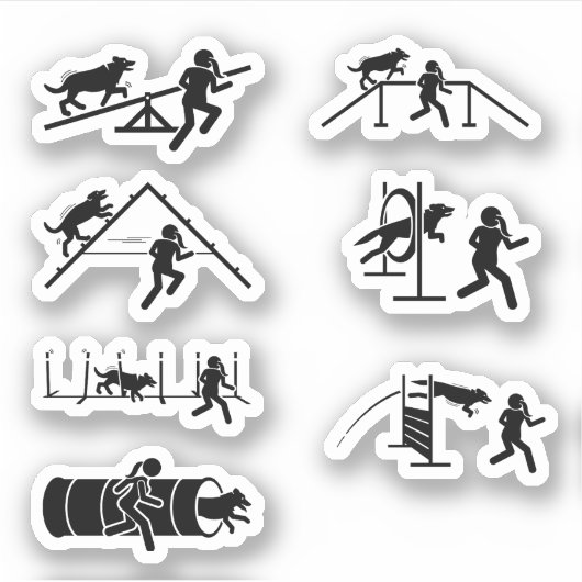 Dog Agility Stickers (Voorkant)