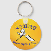 Dog Agility Themed Keychain (Voorkant)
