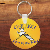 Dog Agility Themed Keychain (Achterkant)