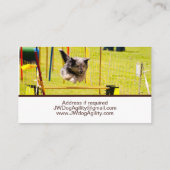 Dog Agility Visitekaartje (Achterkant)