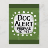 Dog Alert Briefkaart (Voorkant)