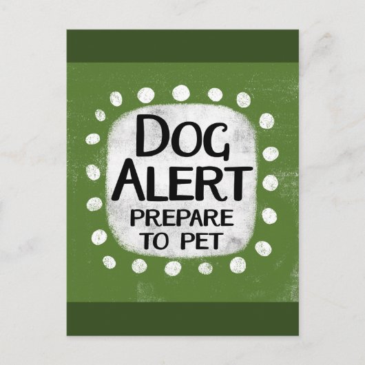 Dog Alert Briefkaart (Voorkant)
