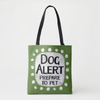 Dog Alert Canvas tas