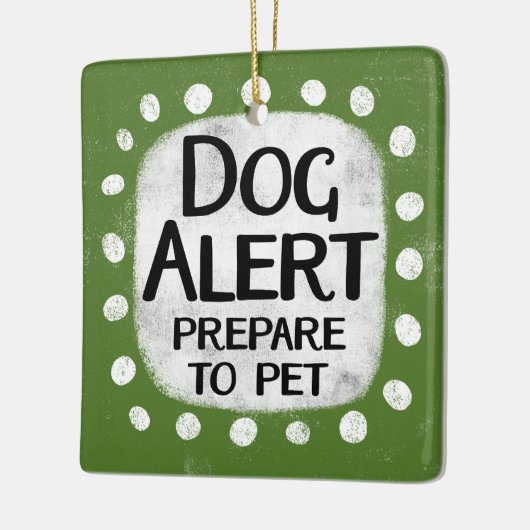Dog Alert Ornament (Links)