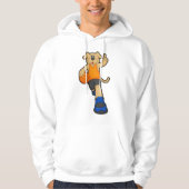 Dog als Basketball-speler met Basketball Hoodie (Voorkant)