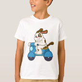 Dog als Biker met Scooter.PNG T-shirt (Voorkant)