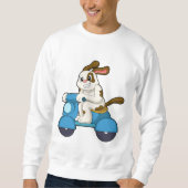 Dog als Biker met Scooter.PNG Trui (Voorkant)