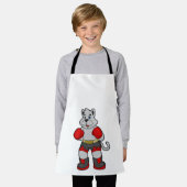 Dog als Boxer met Boxing-handschoenen Schort (Gedragen)