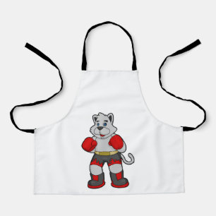 Dog als Boxer met Boxing-handschoenen Schort