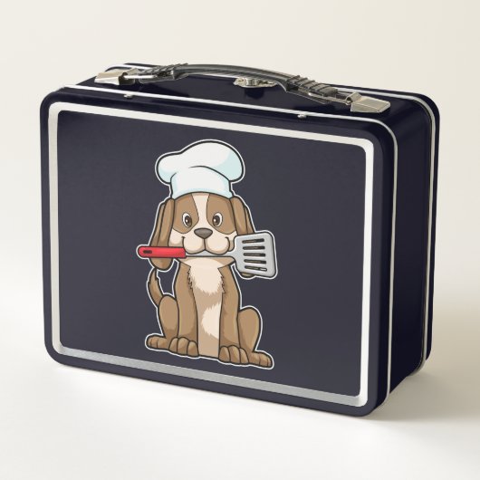 Dog als Cook met Chef's pet & Spatula (Achterkant)