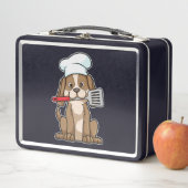 Dog als Cook met Chef's pet & Spatula (In situ)