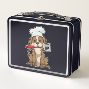 Dog als Cook met Chef's pet & Spatula