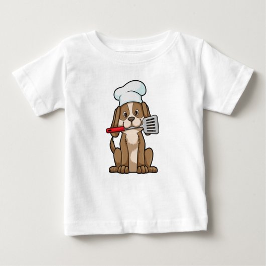 Dog als Cook met Chef's pet & Spatula (Voorkant)