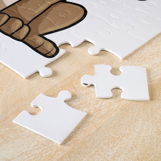 Dog als Cook met Chef's pet & Spatula Legpuzzel (Zijkant)