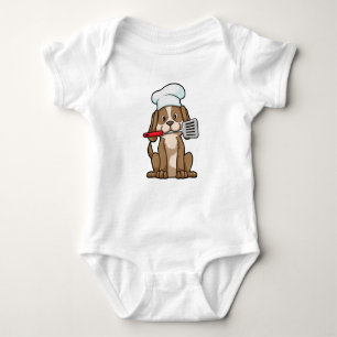 Dog als Cook met Chef's pet & Spatula Romper