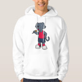 Dog als Dart speler met Darts Hoodie (Voorkant)