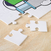 Dog als dokter met spuit legpuzzel (Zijkant)