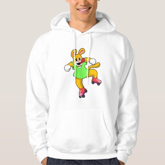 Dog als gealigneerde Skater met gealigneerde Schaa Hoodie (Voorkant)