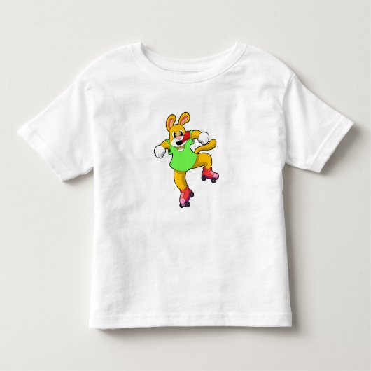 Dog als gealigneerde Skater met gealigneerde Schaa Kinder Shirts (Voorkant)