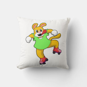 Dog als gealigneerde Skater met gealigneerde Schaa Kussen