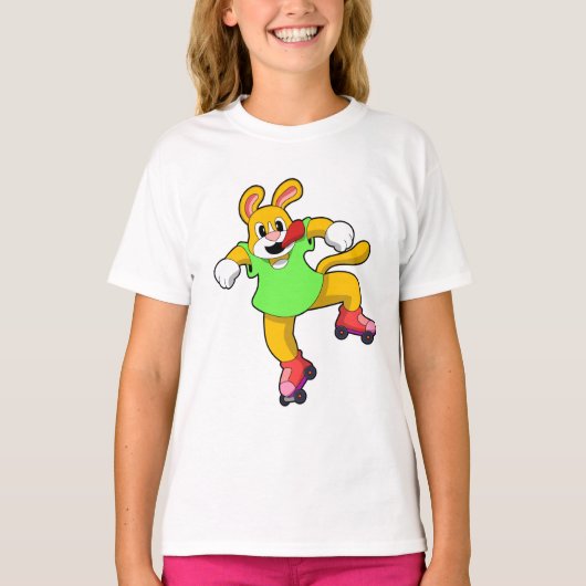 Dog als gealigneerde Skater met gealigneerde Schaa T-shirt (Voorkant)