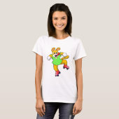 Dog als gealigneerde Skater met gealigneerde Schaa T-shirt (Voorkant volledig)