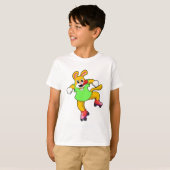 Dog als gealigneerde Skater met gealigneerde Schaa T-shirt (Voorkant volledig)