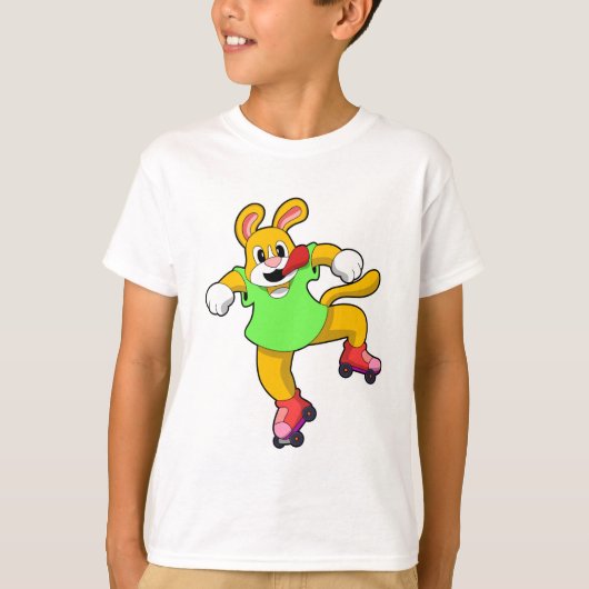 Dog als gealigneerde Skater met gealigneerde Schaa T-shirt (Voorkant)