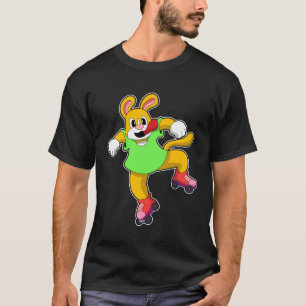 Dog als gealigneerde Skater met gealigneerde Schaa T-shirt