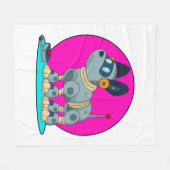Dog als Robot Fleece Deken (Voorkant (Horizontaal))