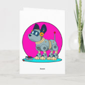 Dog als Robot Kaart (Achterkant)