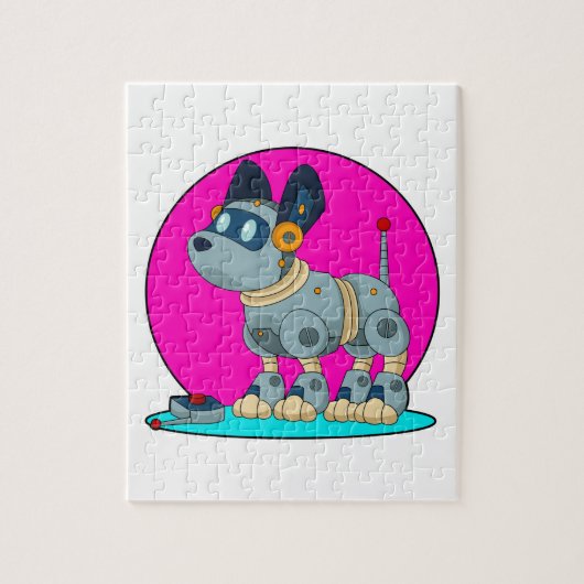 Dog als Robot Legpuzzel (Verticaal)