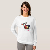 Dog als secretaris superheld t-shirt (Voorkant volledig)