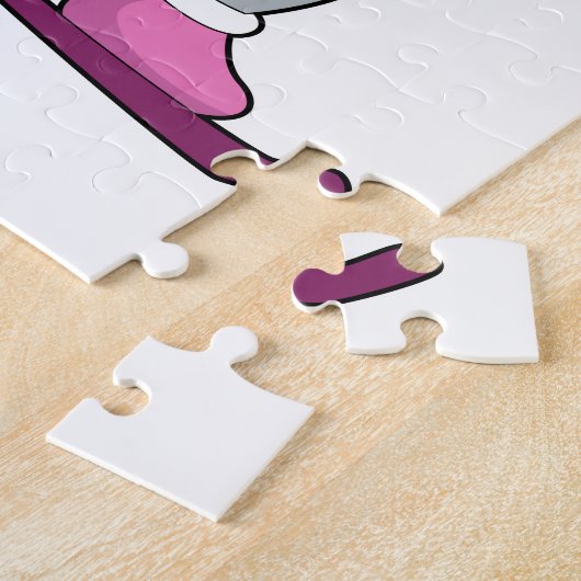 Dog als Snowboarder met Sonowboard Legpuzzel (Zijkant)