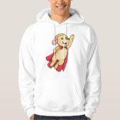Dog als superheld met Cape Hoodie (Voorkant)