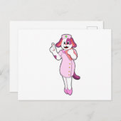 Dog als verpleegster briefkaart (Voorkant / Achterkant)