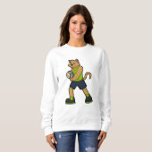 Dog als volleybalspeler met volleybal trui (Voorkant volledig)