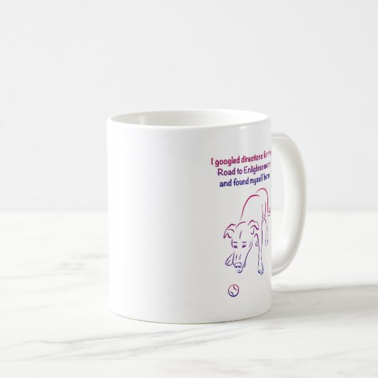 Dog and Ball - Verlichting Koffiemok (Voorkant rechts)