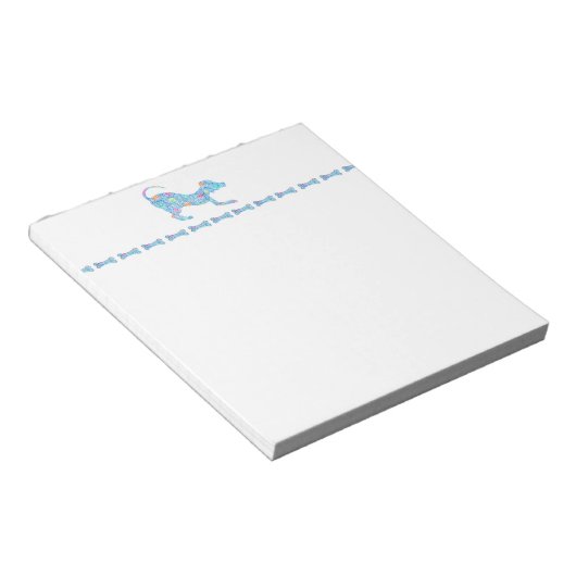 Dog and Bone Notepad Notitieblok (Schuin)
