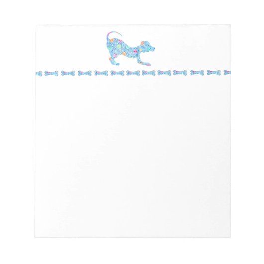 Dog and Bone Notepad Notitieblok (Voorkant)