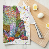 Dog and Cat Adoption and Rescue Kitchen Towel Theedoek (Quarter Fold)