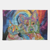 Dog and Cat Adoption and Rescue Kitchen Towel Theedoek (Horizontaal)