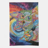 Dog and Cat Adoption and Rescue Kitchen Towel Theedoek (Verticaal)