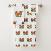 Dog and Cat Best Friends Bath Towel Set Bad Handdoek (Insitu)