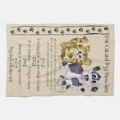 Dog and Cat Cartoon citeert keukenhanddoeken (Horizontaal)