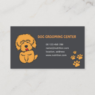 dog and cat grooming business card visitekaartje