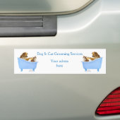 Dog and Cat Grooming Service Bumpersticker (Op auto)