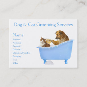 Dog and Cat Grooming Service Visitekaartje