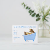 Dog and Cat Grooming Service Visitekaartje (Staand voorkant)