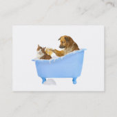 Dog and Cat Grooming Service Visitekaartje (Achterkant)